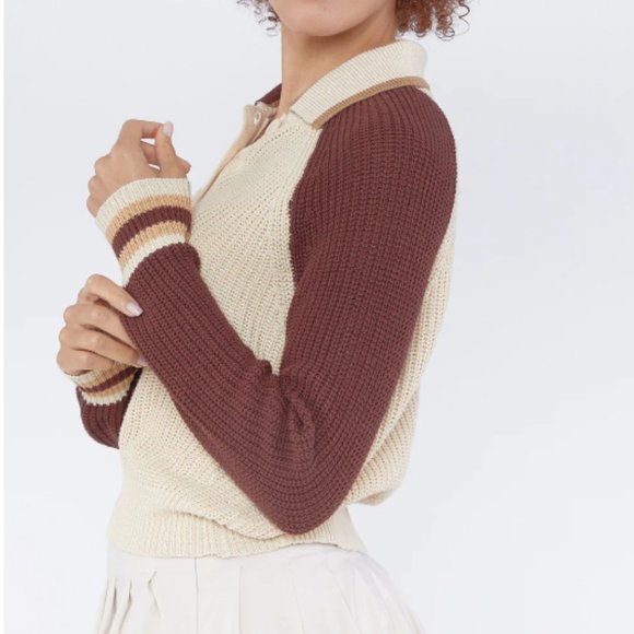 Marble Canvas Pant Bundle with Crew neck bodysuit & sweater knit top. Small NWT - Picture 8 of 16